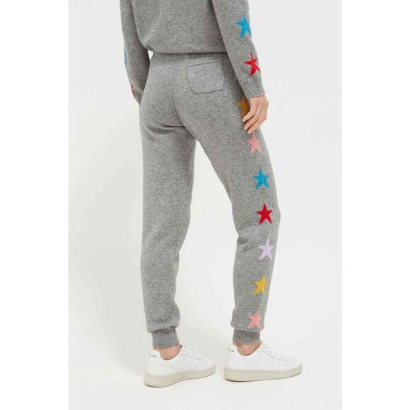 Chinti & Parker XS Multi Stars Wool-Cashmere Track Pants Grey Gray Joggers - Picture 1 of 8